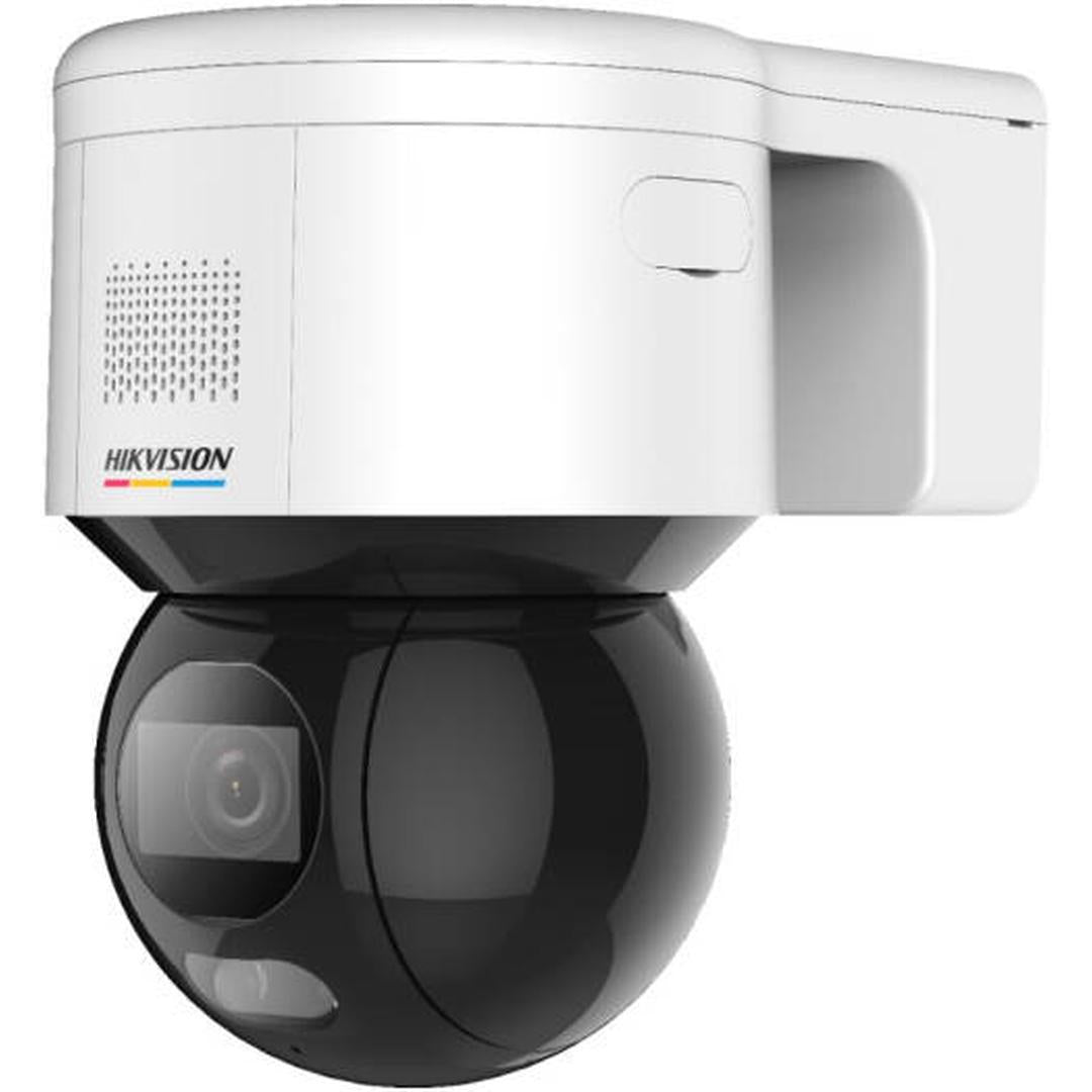 Hikvision 3" 4 MP ColorVu Mini PT Dome Network Camera, 1/1.8" Progressive Scan CMOS Sensor, 4mm Focal Length, F1.0 Aperture, Video Tampering, Motion Detection, White | DS-2DE3A400BW-DE(F1)(T5)