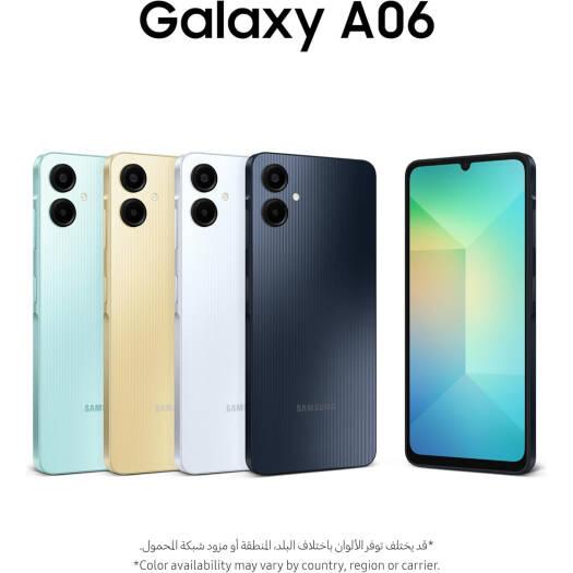 Samsung Galaxy A06 LTE Dual SIM Mobile Phone, 6.7" HD+ PLS LCD Display, Mediatek Helio G85 Chipset, 6GB RAM, 128GB Storage, 50MP Main Camera, UAE Version, Gold | Galaxy A06 LTE G 6