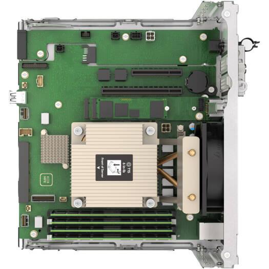 HPE ProLiant MicroServer Gen11 Server, Intel Pentium Gold G7400, 16GB RAM, 2x 960GB SATA SSD, Intel VROC SATA Hybrid RAID, 1Gb 4-Port Ethernet Adapter, 180W Power Supply | MS-G11