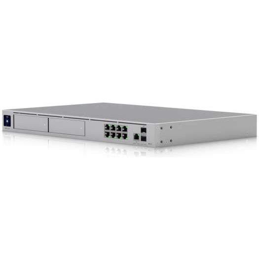 Ubiquiti Dream Machine Pro Max Switch, 8x GbE RJ45 & 1x 10G SFP+ LAN Ports, Up to 5Gbps IDS/IPS Throughput, 1.3" Touchscreen, Quad-Core ARM Cortex-A57, White | UDM-PRO-MAX-EU