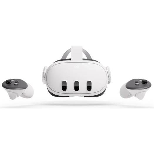 Meta Quest 3 Advanced VR Headset, 2064x2208 Resolution Per Eye, 512GB Storage, Ring-Free Touch Plus Controllers, Adjustable Strap,TruTouch Haptic Feedback, 3D Spatial Audio, White | 899-00583-01