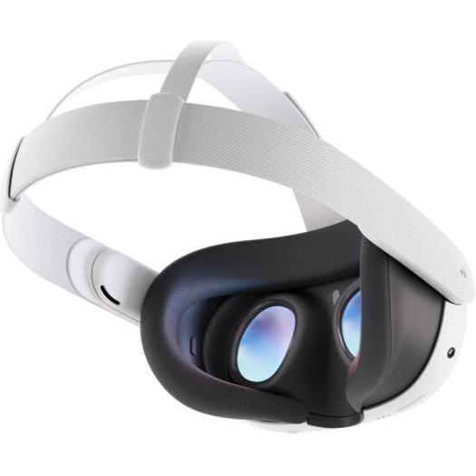 Meta Quest 3 Advanced VR Headset, 2064x2208 Resolution Per Eye, 512GB Storage, Ring-Free Touch Plus Controllers, Adjustable Strap,TruTouch Haptic Feedback, 3D Spatial Audio, White | 899-00583-01