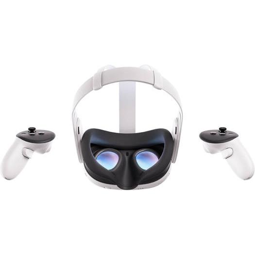 Meta Quest 3 Advanced VR Headset, 2064x2208 Resolution Per Eye, 512GB Storage, Ring-Free Touch Plus Controllers, Adjustable Strap,TruTouch Haptic Feedback, 3D Spatial Audio, White | 899-00583-01