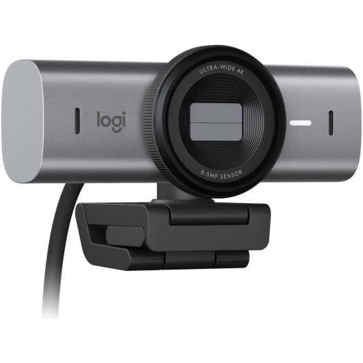Logitech MX Brio 4K Ultra HD Collaboration & Streaming Webcam, Advanced Autofocus Type, 8.5MP Sony STARVIS Image Sensor, Glass Lens, Dual Beamforming Microphone, 4x Digital Zoom, Graphite | 960-001559